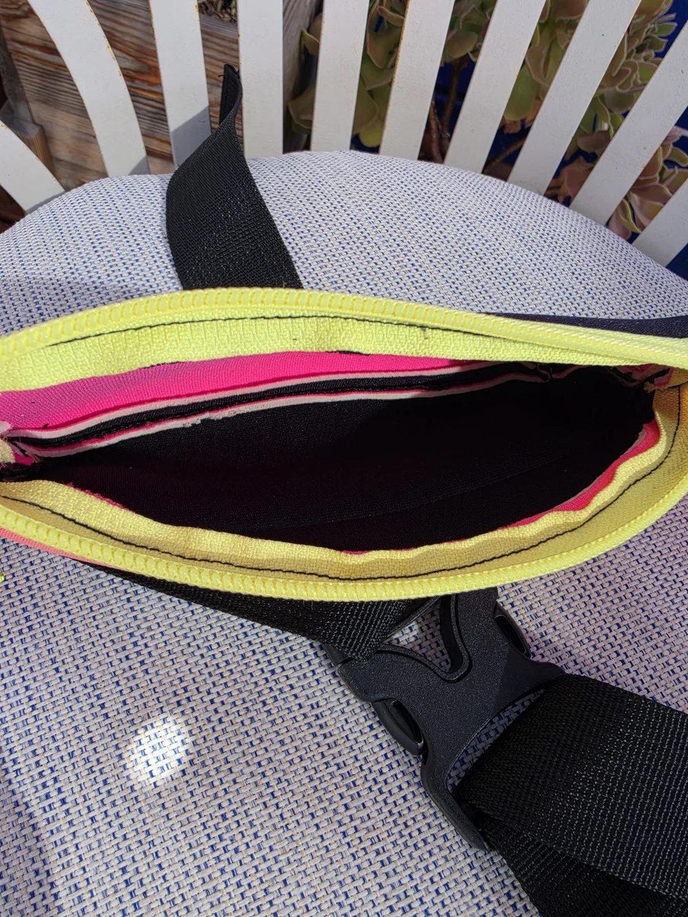 Nathan Neon Pink & Yellow Reflective Waist Pack